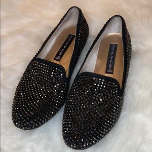 🎀Steven by Steve Madden black rhinestone flats